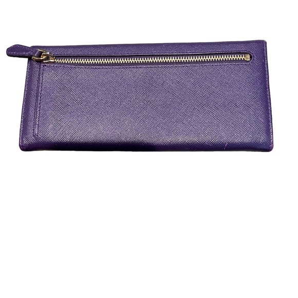 Prada Saffiano Leather Fiocco (bow flap) in RARE Violeta Purple 1M1132 - Picture 4 of 13